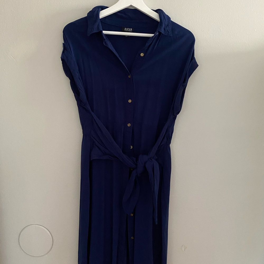 Navy blue work dress